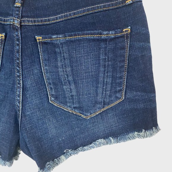 Abercrombie & Fitch Jean Shorts Women's Size 27 Dark Wash Denim Cut-Offs - Picture 7 of 12